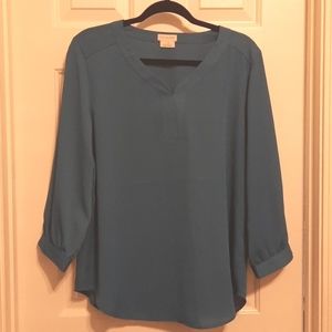 Blue Van Heusen Women's Bliuse, Size L